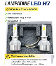 Lampade Fari Auto H7 LED